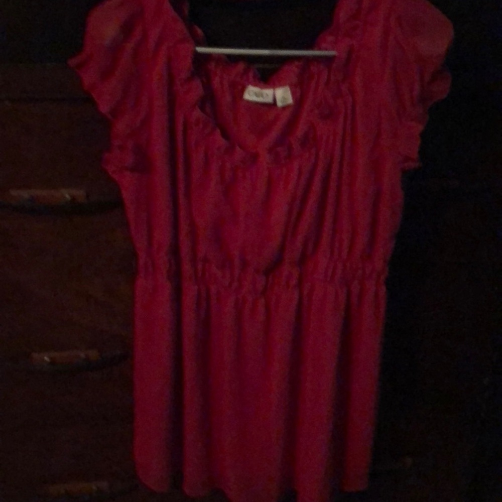 Red blouse